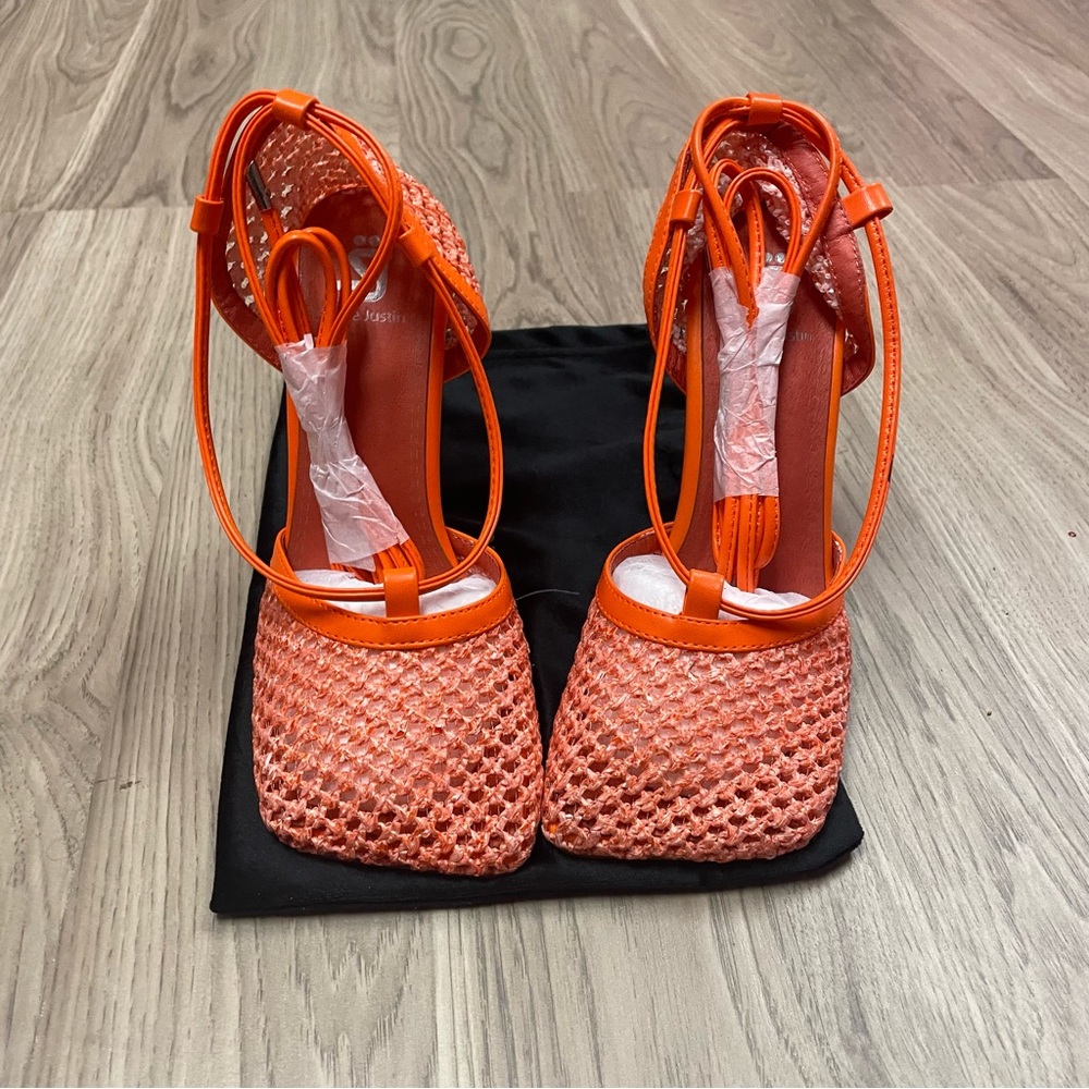Shane Justin “Basket Knit Heel” Orange